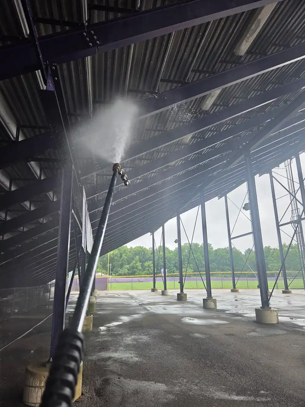 Power Wash High School Football Stadium Power Wash High School Football Stadium